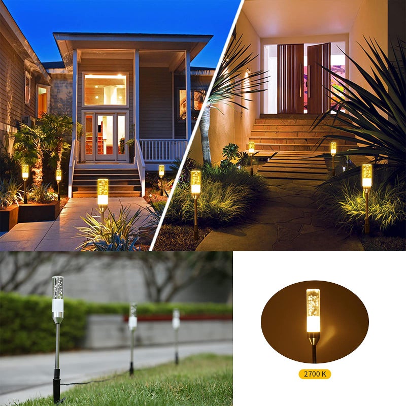 GreenClick 3 Pack Extension Path Lamps Landscape Path Lights, Connect 24 Lamps on One Adapter, IP65 Waterproof LED Path Lights for Lighting Up Your Garden, Pathway, Walkway (Warm White) - Image 4